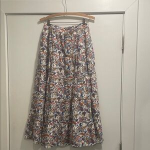 BODEN tiered SKIRT US 6 floral Multicolor EC